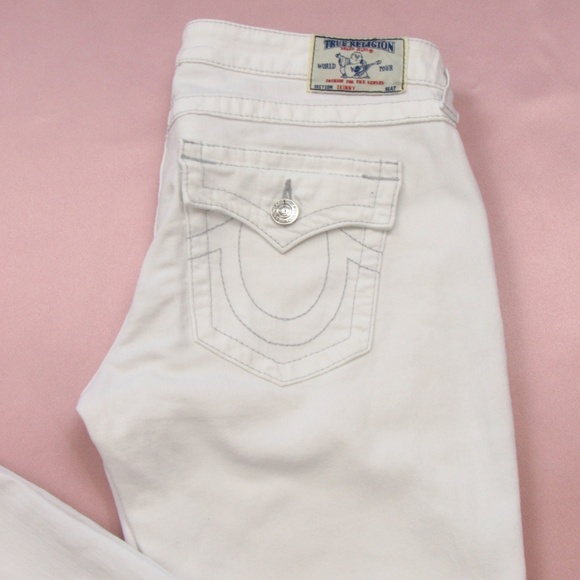 True Religion Denim - True Religion White Skinny Jeans 31